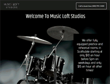 Tablet Screenshot of musicloftstudios.com